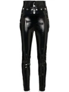 SKIIM NATALIE PATENT LEATHER SKINNY TROUSERS