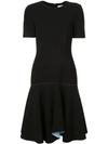 JASON WU COLLECTION CONTRAST LINING FLARED DRESS