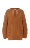 VINCE OVERSIZED CABLE-KNIT WOOL-CASHMERE SWEATER,V6152-78299