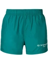 GIVENCHY GIVENCHY LOGO泳裤 - 绿色