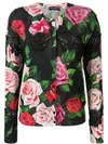 DOLCE & GABBANA LACE AND FLORAL CARDIGAN