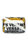 VERSACE NEWS PRINT MESSENGER BAG