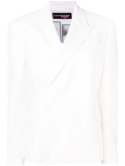 Dsquared2 Concealed Fastening Blazer - 白色 In White