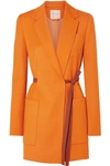 ROKSANDA BELTED GRAIN DE POUDRE BLAZER