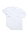 Neiman Marcus Men's 3-pack Cotton Stretch T-shirts In White