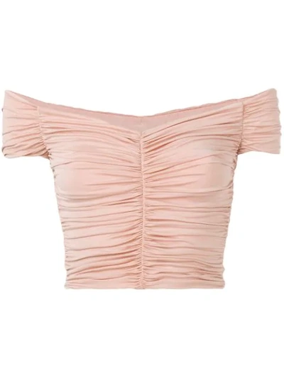 Pinko Ruched Tank Top  In O81 Pink