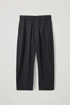 COS ELASTICATED BARREL-LEG PANTS,0742719003006