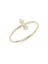 ZOË CHICCO WOMEN'S 14K YELLOW GOLD & DIAMOND TRIO RING,0400010573415