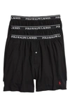 Polo Ralph Lauren 3-pack Cotton Boxers In Polo Black