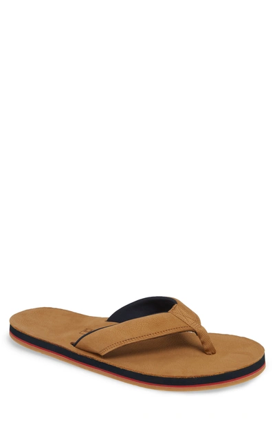 Hari Mari Men's Pier Leather Thong Sandals In Tan