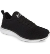 Apl Athletic Propulsion Labs Techloom Wave Ribbed Knit Sneakers In Black