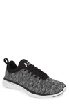 Apl Athletic Propulsion Labs Techloom Phantom Running Sneakers In Black/ White/ Melange