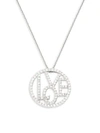 ROBERTO COIN 18K White Gold & Diamond Circle Of Love Pendant Necklace