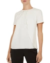 TED BAKER TIANER SCALLOPED TOP,WMB-TIANER-WH9W