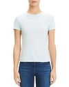 Theory Tiny Tee 2 Nebulous Organic Cotton Top In Blue Stream