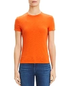 Theory Tiny Tee 2 Nebulous Organic Cotton Top In Fire Opal