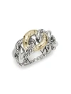 JOHN HARDY Classic Chain 18K Yellow Gold & Sterling Silver Link Ring