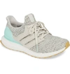 Adidas Originals Adidas Women's Ultraboost 4.0 Running Shoes In White Size 8.0 Knit In Clear Mint/ Raw White/ Carbon