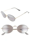 Ray Ban Ray-ban Rb3547 Matte Grey On Arista Sunglasses In Gold/ Grey Mirror