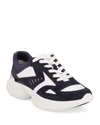 TORY SPORT BUBBLE LACE-UP SUEDE SNEAKERS,PROD220600432