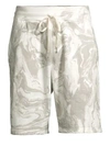 JOHN ELLIOTT Marble-Dye Cotton Shorts