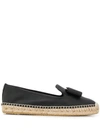 Ferragamo Sannio Espadrilles In Black