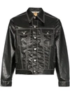 Eytys Buck Tar Coated Denim Jacket In Black | ModeSens