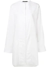 HAIDER ACKERMANN OVERSIZED COLLARLESS SHIRT DRESS