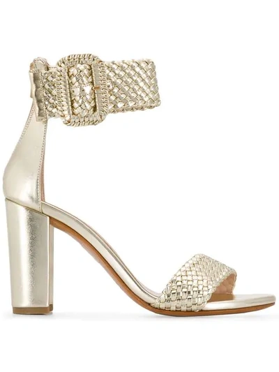 Albano Ankle Strap Sandals In Gold