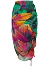 PINKO FLORAL PRINT SKIRT