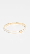 KATE SPADE HERITAGE SPADE THIN ENAMEL BANGLE BRACELET