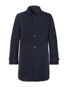 Aspesi Overcoats In Dark Blue
