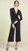 Self-portrait Cropped Cutout Crepe Jumpsuit In Black