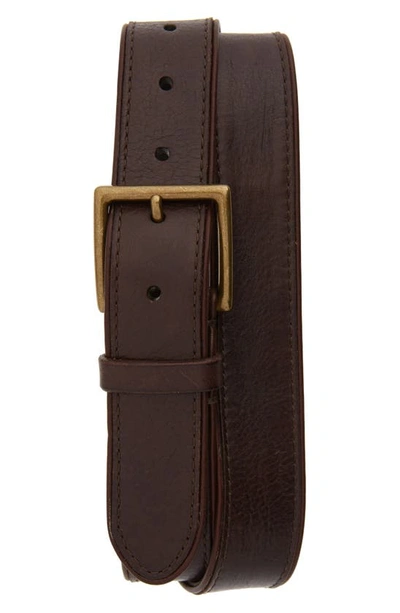 Frye Men's Jones Leather Belt In Brown