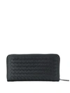 BOTTEGA VENETA BOTTEGA VENETA INTRECCIATO WALLET - 黑色