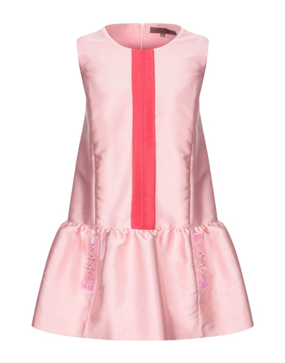 Space Style Concept Short Dress In Pink