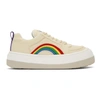 Eytys Sherbet Sonic Rainbow Embroidered Canvas Low In Ecru