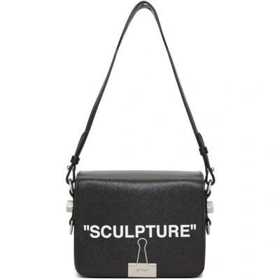 Off-white Sculpture Mini Black Leather Shoulder Bag