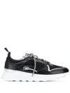 BLUMARINE LACE-UP LOGO SNEAKERS