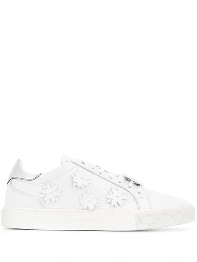 Blumarine Flower Patch Trainers In White