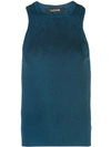 CUSHNIE CUSHNIE FITTED TOP - BLUE