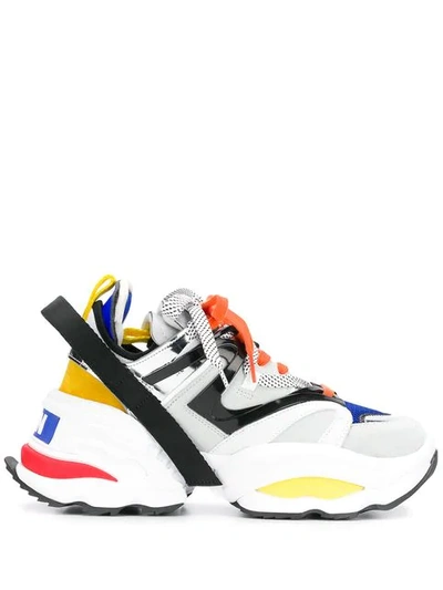 Dsquared2 Mid-cut Sneakers In Multicolour