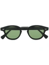 Epos Chunky Round Sunglasses In 黑色