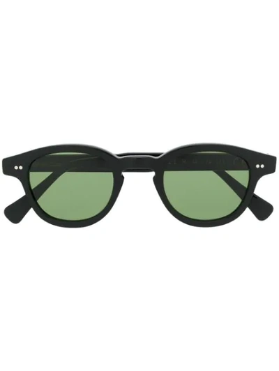 Epos Chunky Round Sunglasses In 黑色