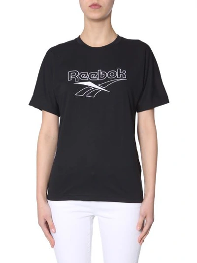 Reebok Crewneck T-shirt In Black