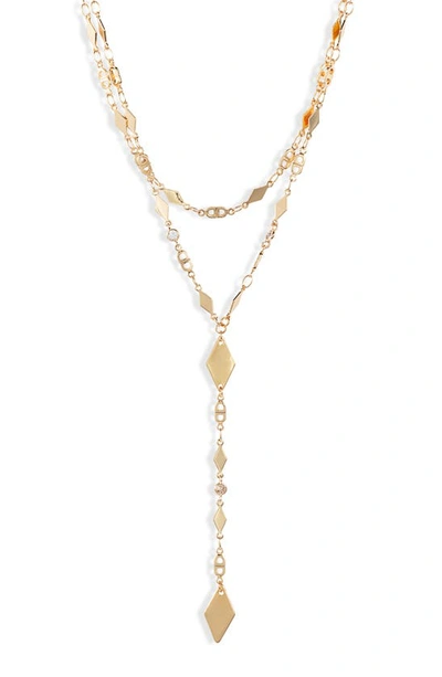 ETTIKA ETTIKA LAYERED LARIAT NECKLACE,N1609.G