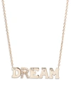 ANZIE LOVE LETTER DREAM DIAMOND NECKLACE,4309DREAM