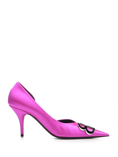 Balenciaga D'orsay Pointed Toe Pumps In Pink