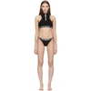 OFF-WHITE OFF-WHITE BLACK CANNETTE ACTIVE ZIP BIKINI