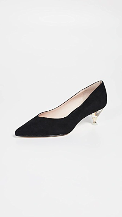 Kate Spade Coco Point Toe Pumps In Black